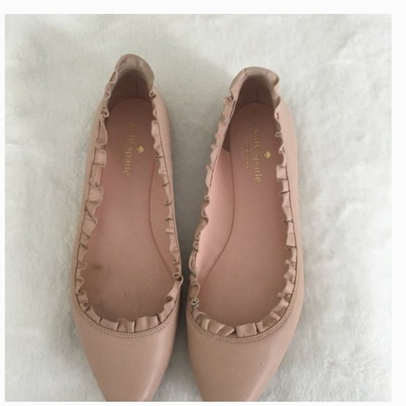 kate spade Nicole ruffle pointed flats shoe 6.5 - Picture 13 of 16